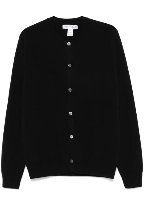 cardigan knit nero uomo COMME DES GARÇONS | FZ-N106-PER1